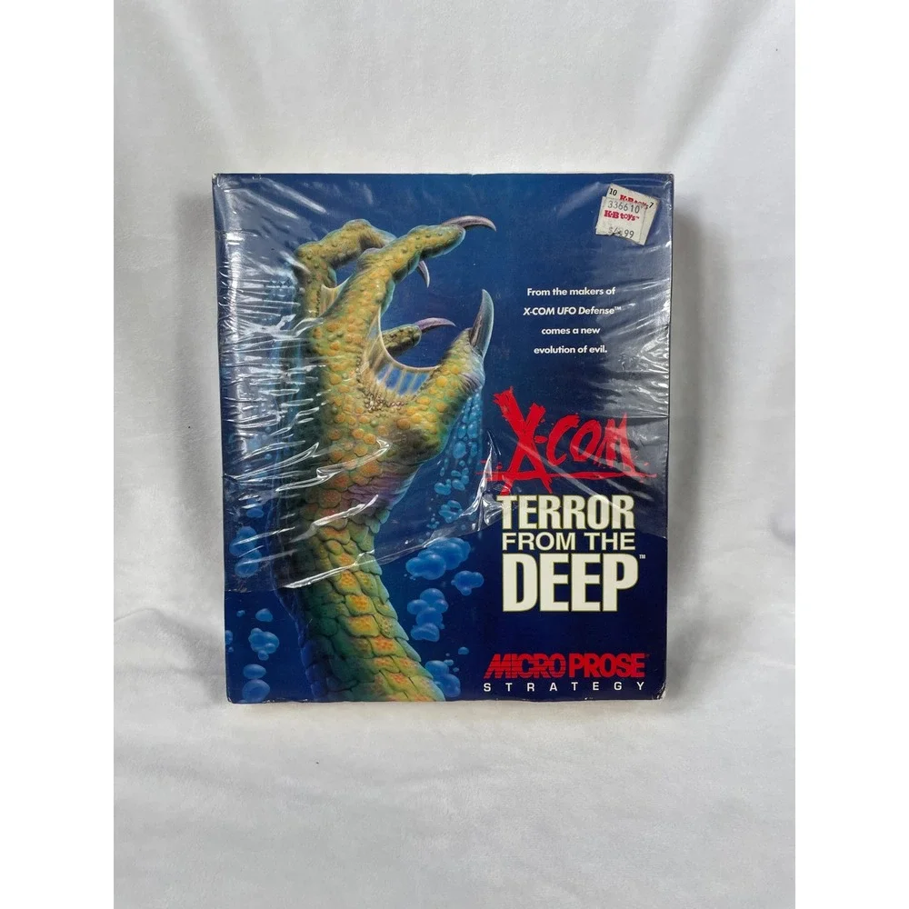 X-COM Terror From the Deep PC Big Box MicroProse 1995 MS-DOS CD-ROM Vintage NEW